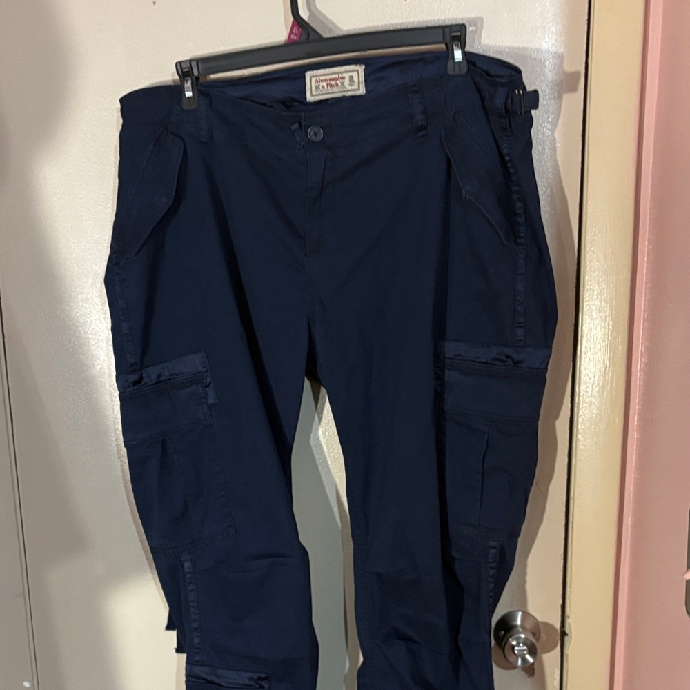 Abercrombie & Fitch Dark Blue Cargo Pants